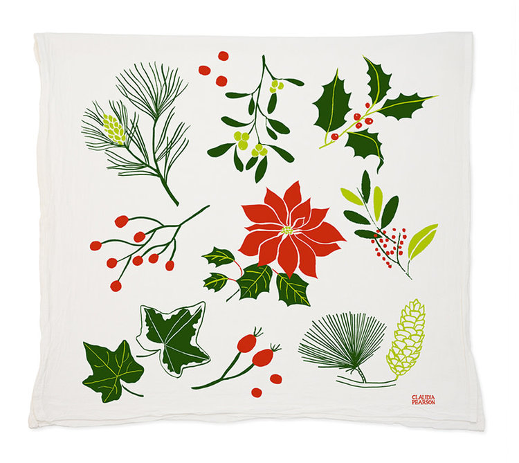 Claudia Pearson Evergreen Dish Towel