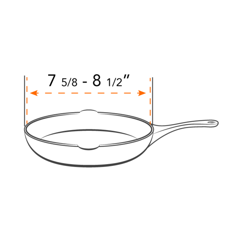 8" Orange Frywall Splatter Guard