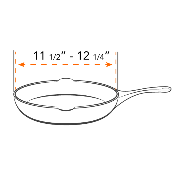 12" Green Frywall Splatter Guard