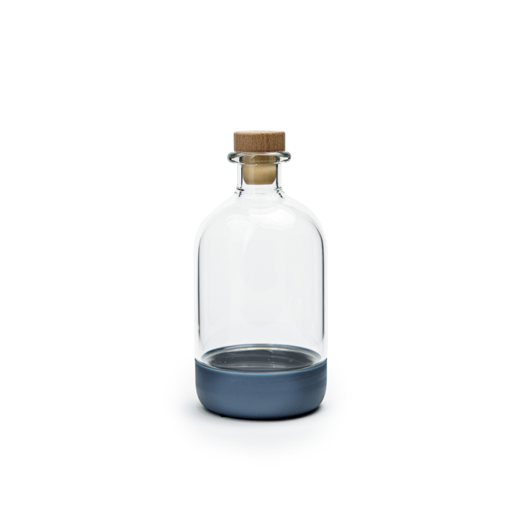 Glass Decanter with Beech Wood Lid