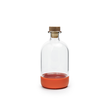 15oz Burnt Orange Short Infusing Bottle with Lid & Pour Spout