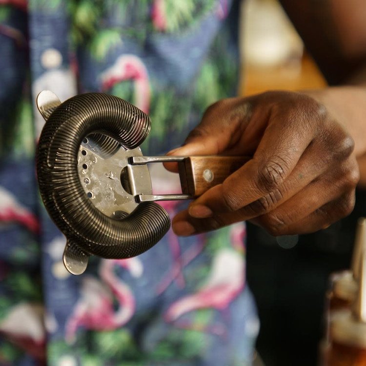 Hawthorne Cocktail Strainer with Wood Handle