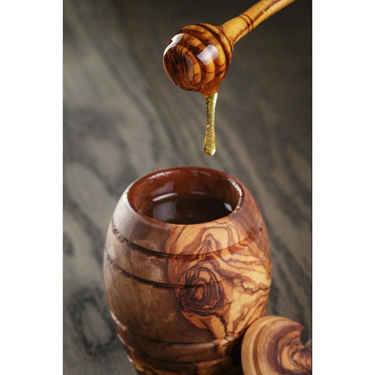 Olive Wood Honey Pot