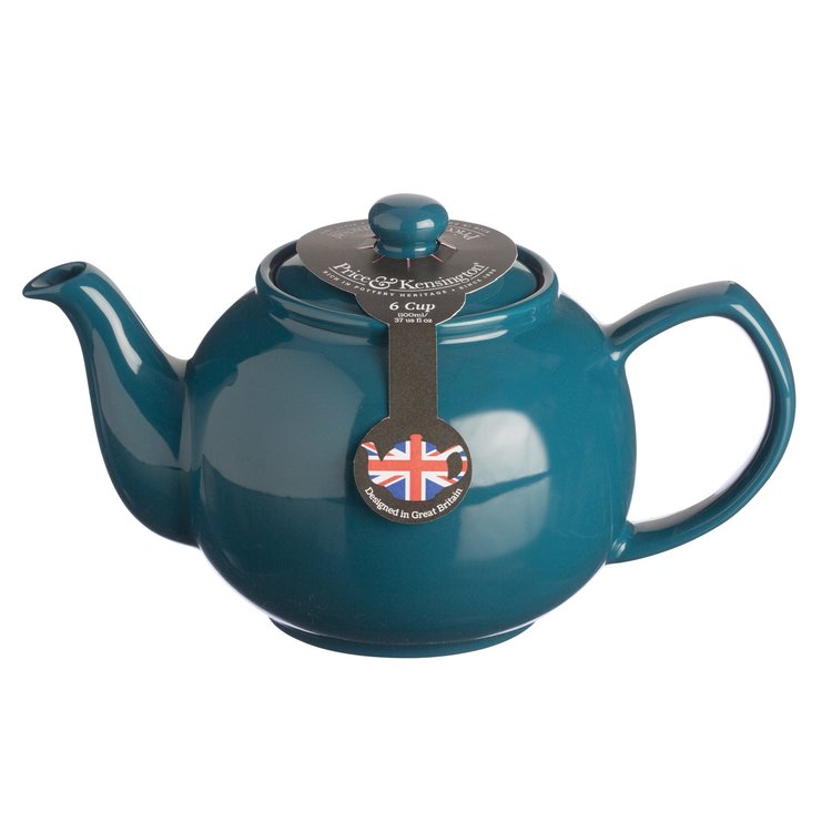 6 Cup Deep Teal Teapot