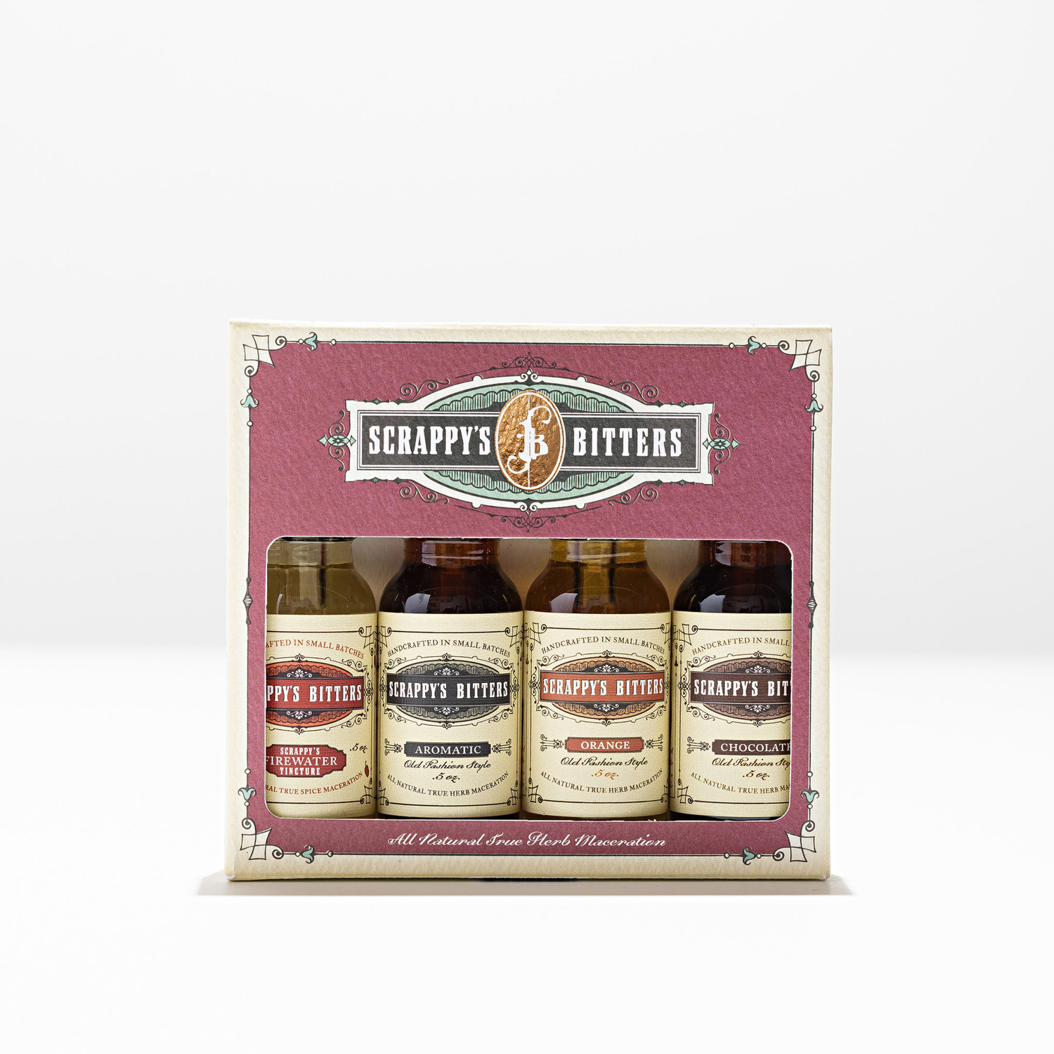 Scrappy's Essentials Bitters Sample Pack Whisk