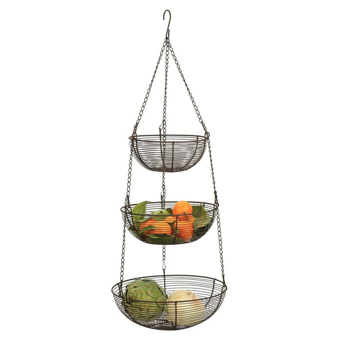 Bronze Wire Hanging Baskets — KitchenKapers