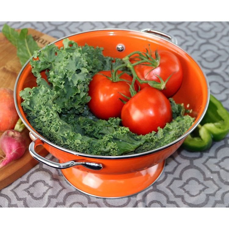 5 quart Orange Colander