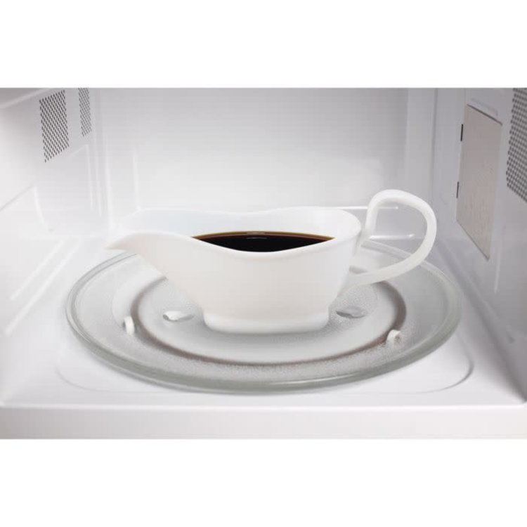 8oz White Ceramic Gravy Boat