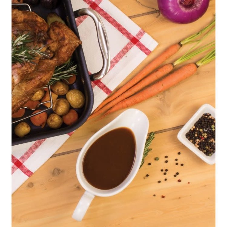 8oz White Ceramic Gravy Boat