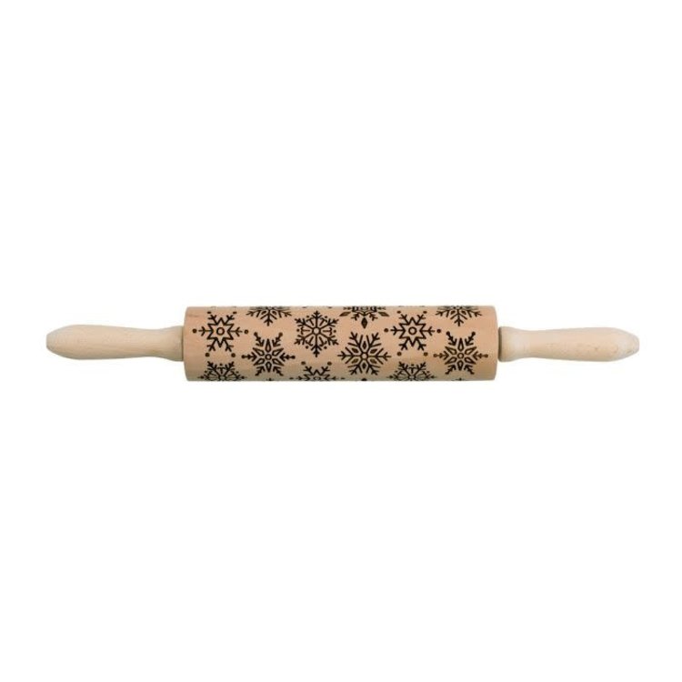 Snowflake Imprint Rolling Pin