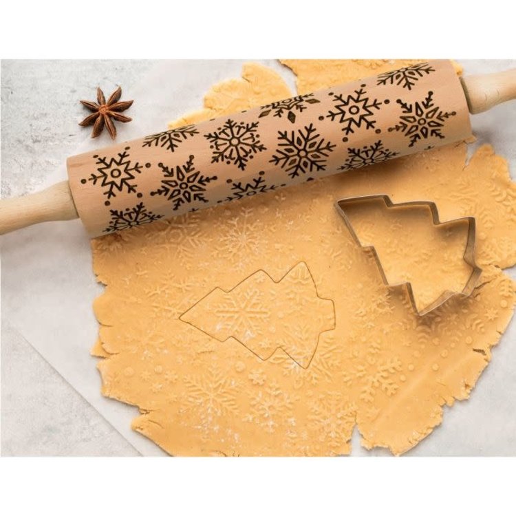 Snowflake Imprint Rolling Pin