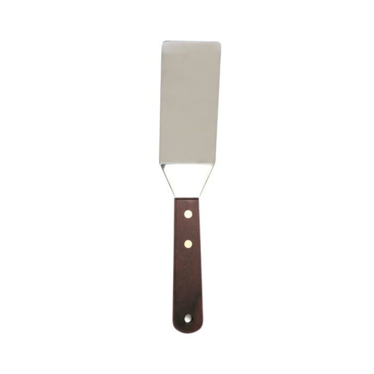 Stainless Steel Turner with Wood Handle, 10"