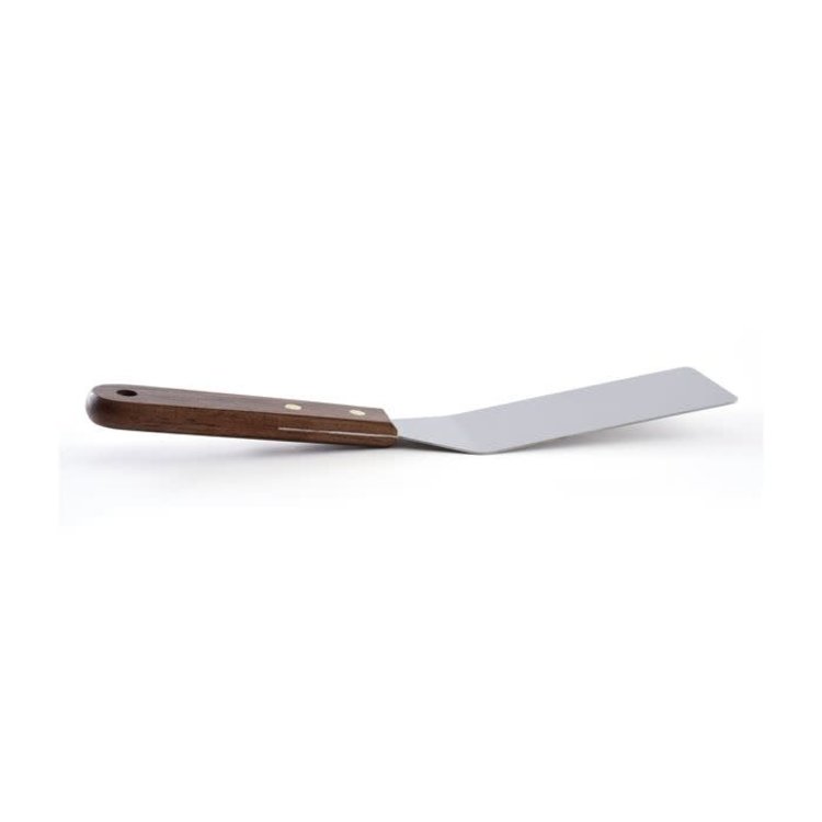 Stainless Steel Turner with Wood Handle, 10"