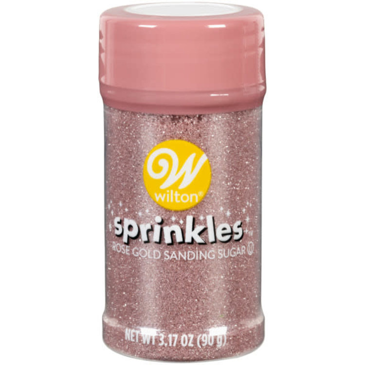 Wilton 3.17 oz Rose Gold Sanding Sugar