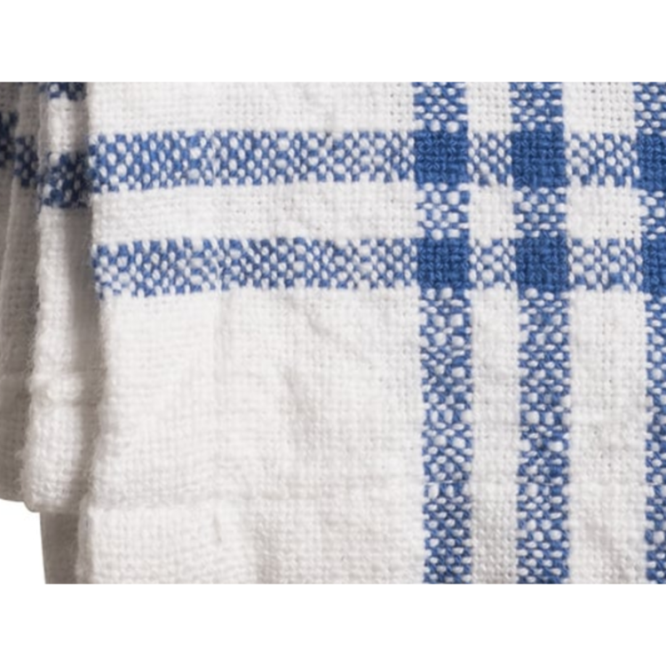 White Napkin with Blue Stripe