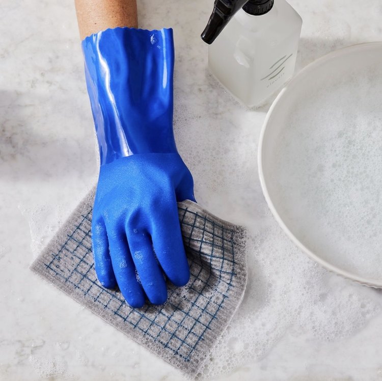 Medium Blue Dish Gloves