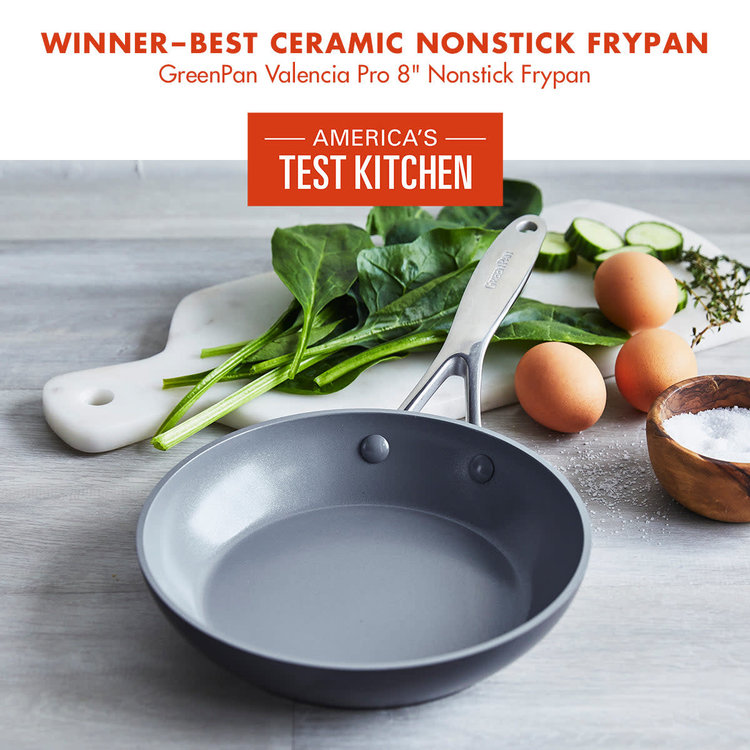 Green Pan 8" Valencia Pro Ceramic & Hard Anodized Frying Pan