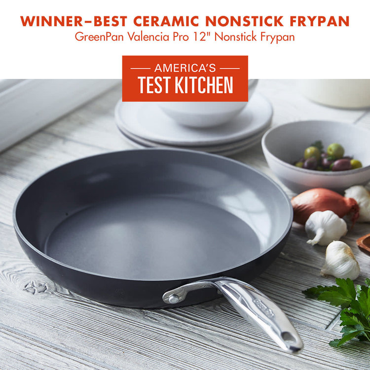 Green Pan 12" Valencia Pro Ceramic & Hard Anodized Frying Pan