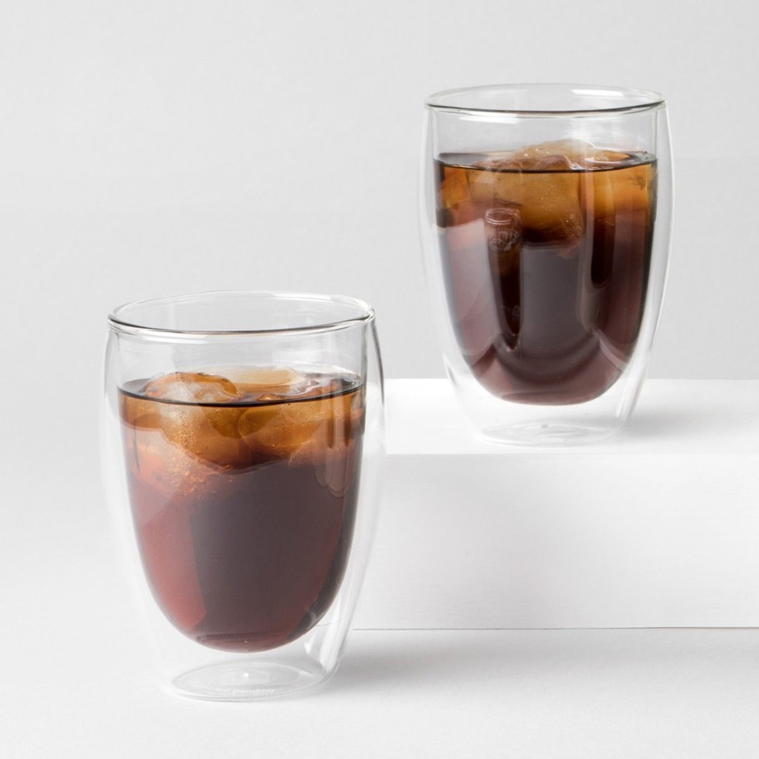 Pavina Double Wall Glass Cups (Set of 2)