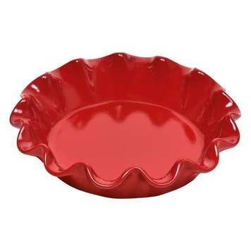 Emile Henry Emile Henry Burgundy Ruffled Pie Dish