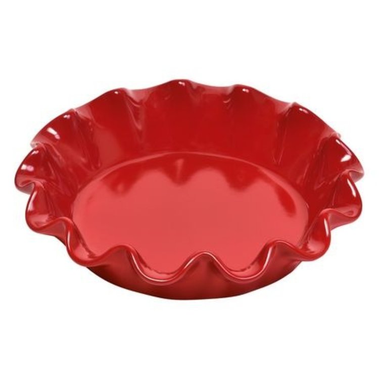 Emile Henry Emile Henry Burgundy Ruffled Pie Dish