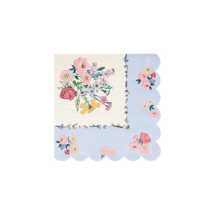 English Garden Paper Cocktail Napkins, set of 16
