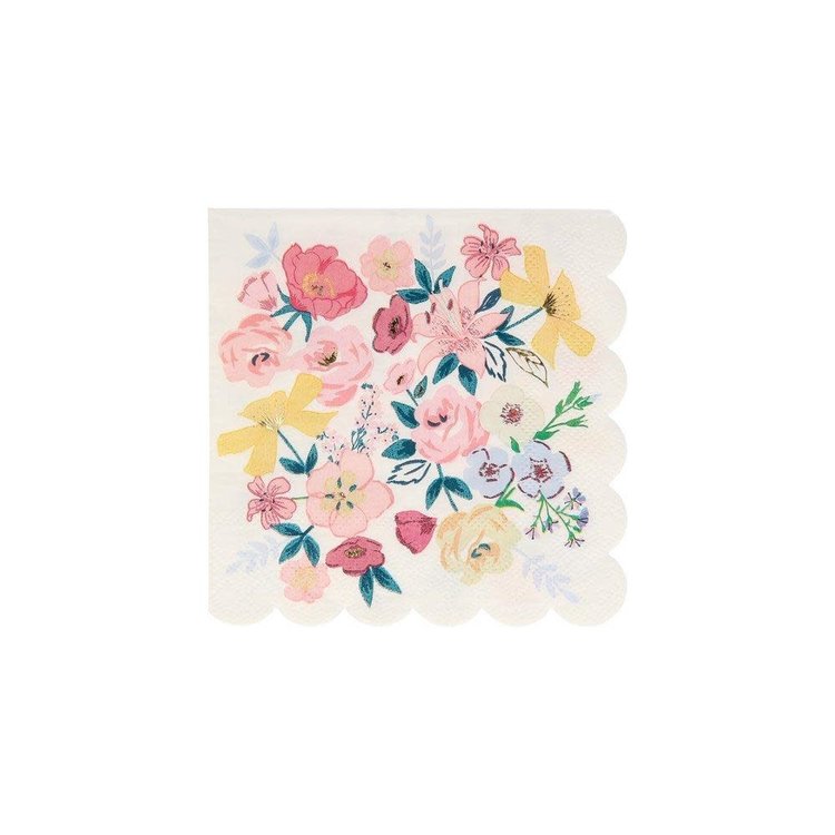 English Garden Paper Cocktail Napkins, set of 16