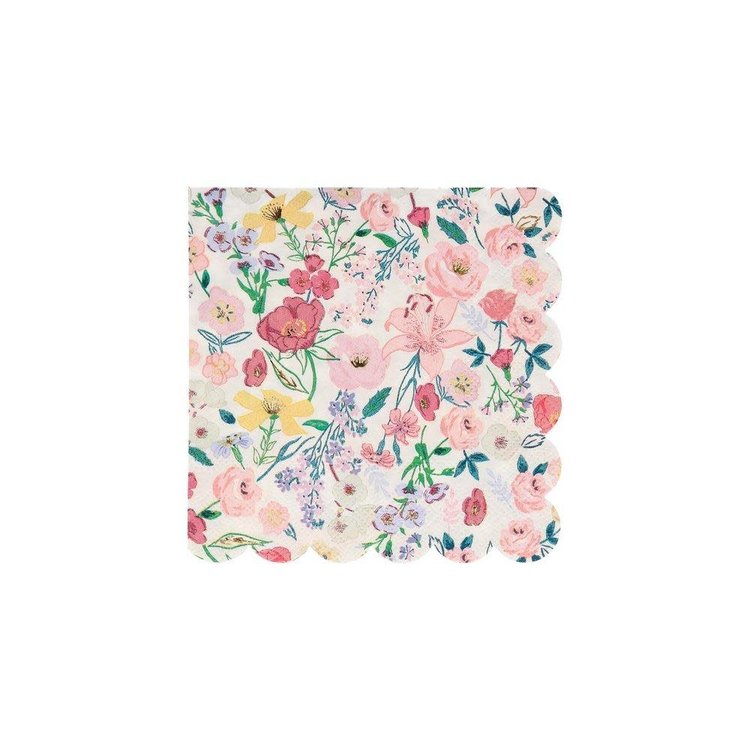 English Garden Paper Cocktail Napkins, set of 16