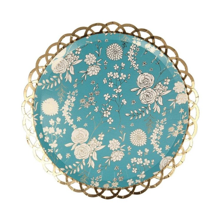 English Lace Paper Dessert Plates, set of 8