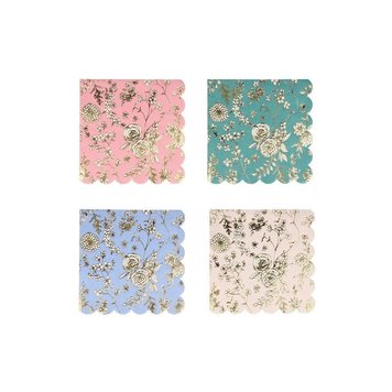 English Lace Paper Cocktail Napkins, set of 16