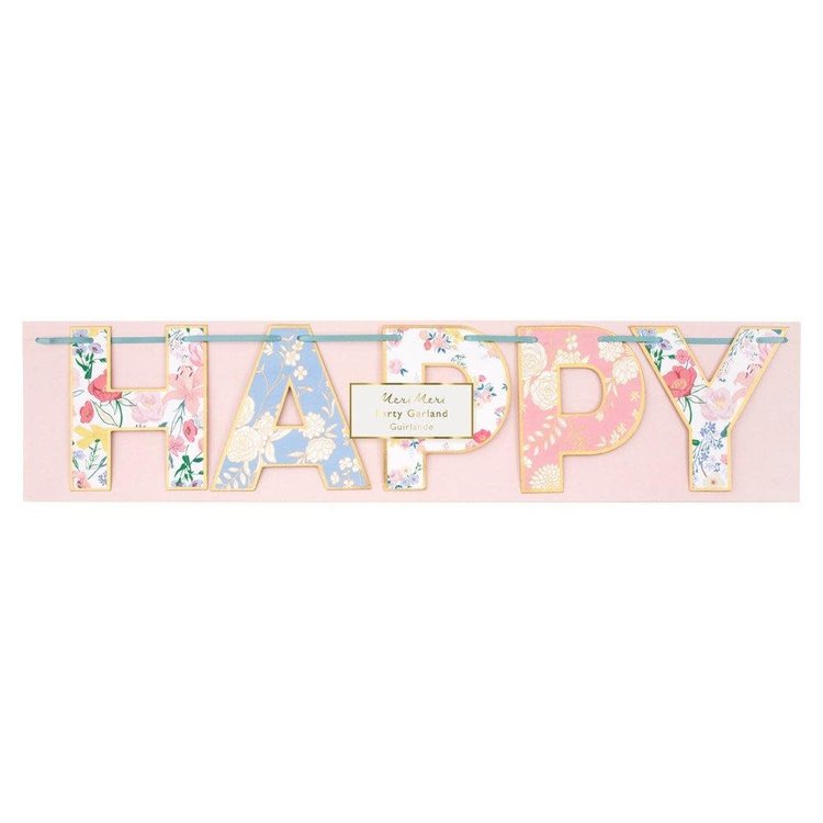 English Garden Birthday Garland
