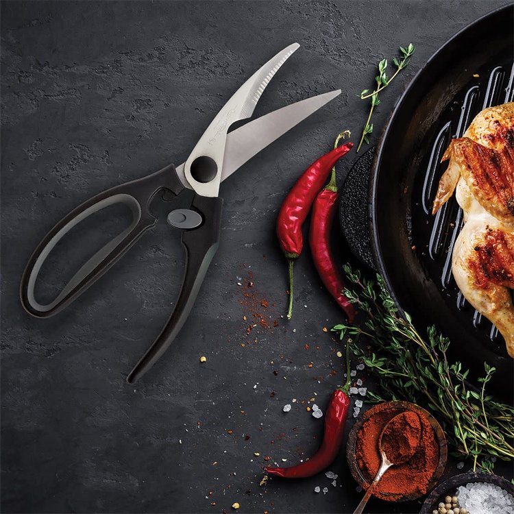 Black Handle Poultry Shears