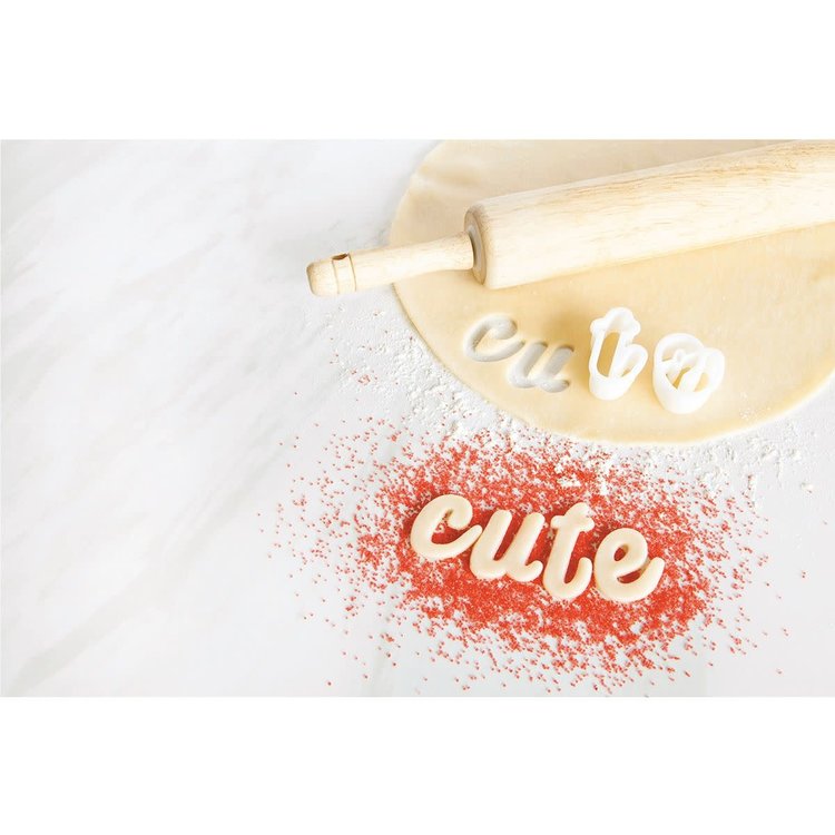 Script Cookie Cutters, set of 26