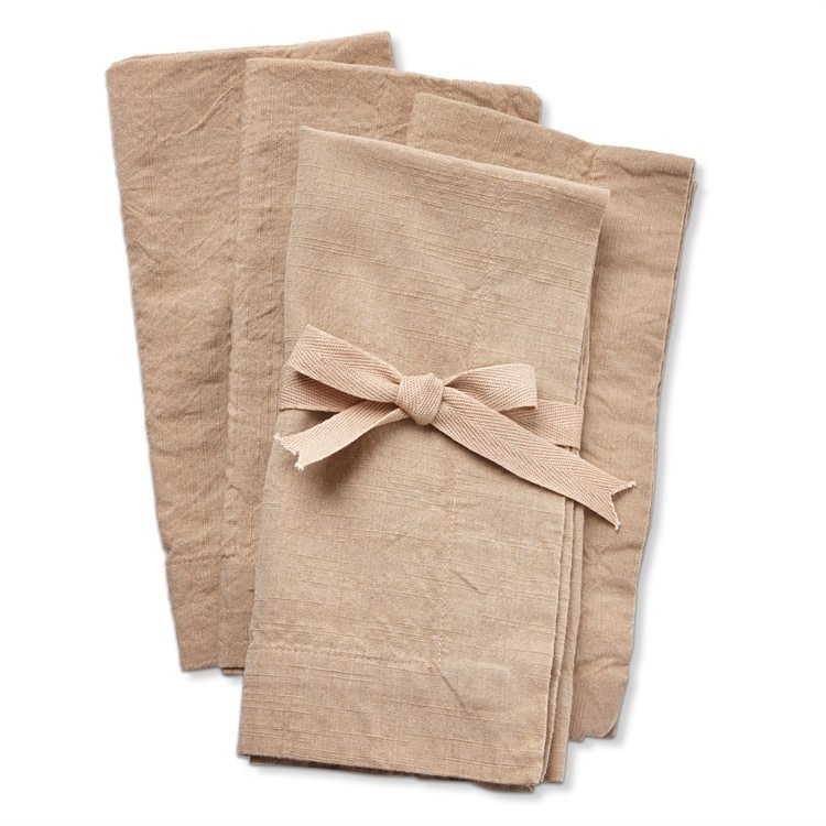Blush Slub Napkins, set of 4