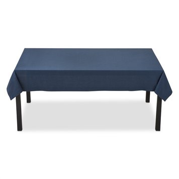 84x60" Blue Slub Tablecloth