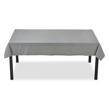 84x60" Grey Slub Tablecloth