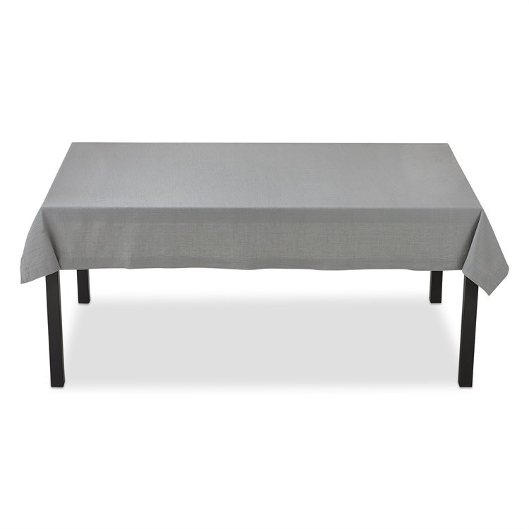 84x60" Grey Slub Tablecloth