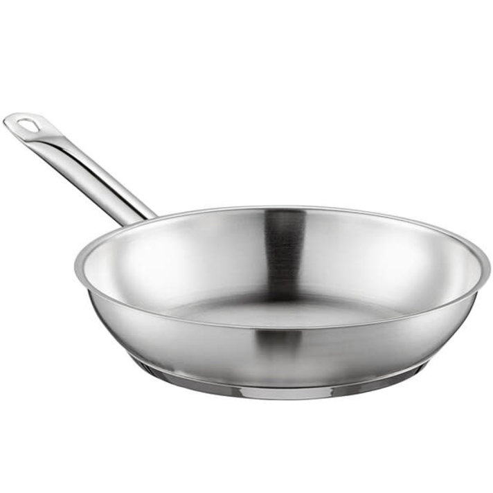 5.5-quart Curved Sauté Pan in 5-ply brushed stainless steel » NUCU