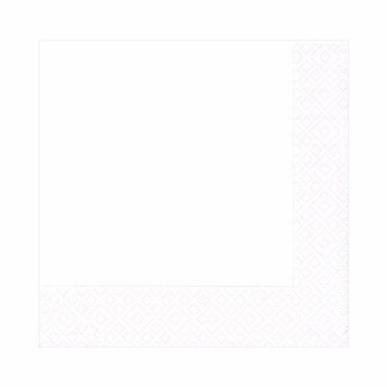 Pearl White Paper Lunch Napkins