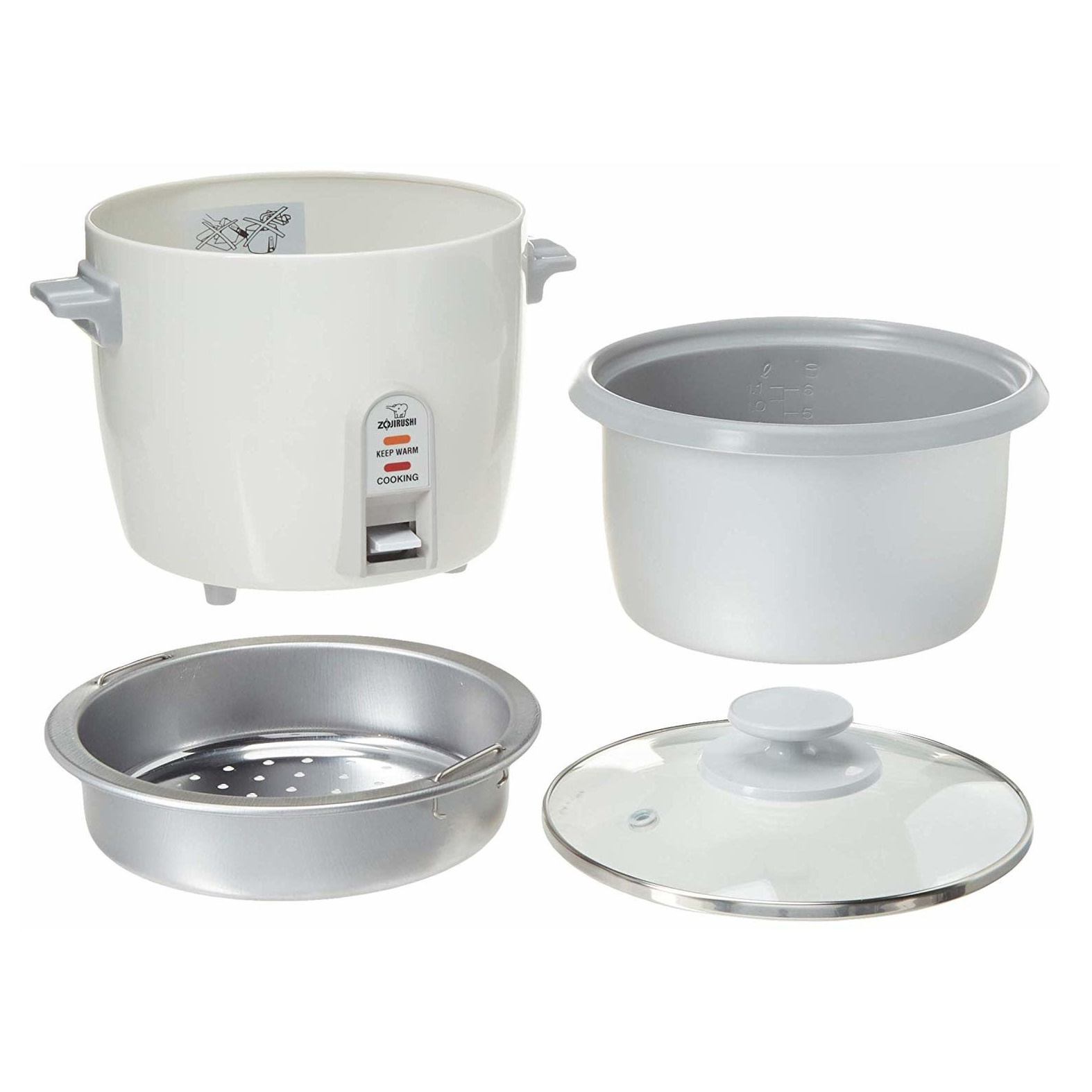 Stainless Steel Rice Cooker (5-Cup)