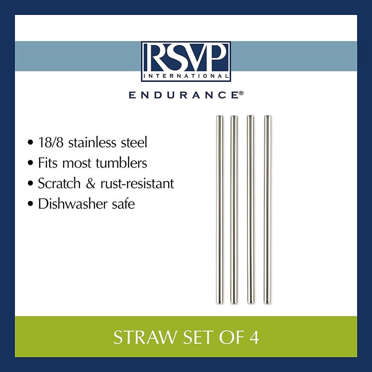 Straight Metal Straws