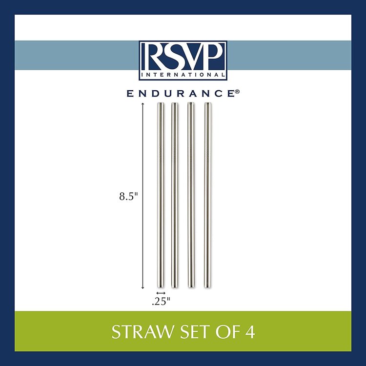 Straight Metal Straws