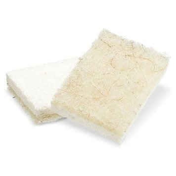 Heavy Duty Coconut Sponges with Scour Pads, set of 2