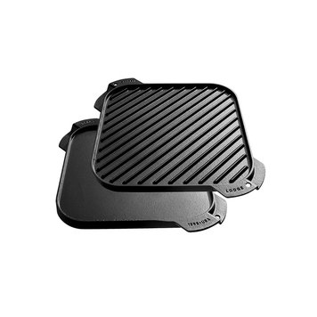 Lodge - 10.5 Pre-Seasoned Cast Iron Grill Pan - L8SGP3