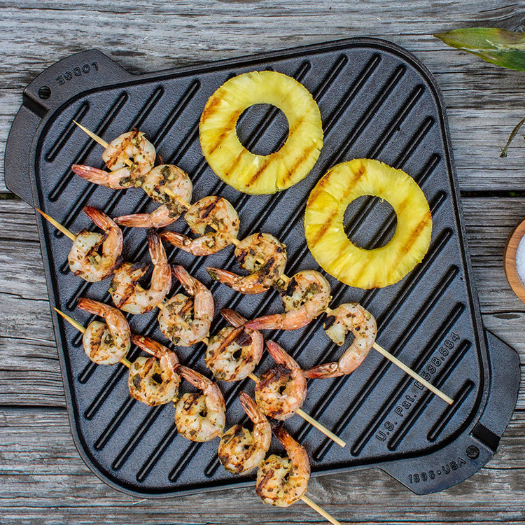 Lodge Single Burner Pre-Seasoned Cast Iron Reversible Griddle