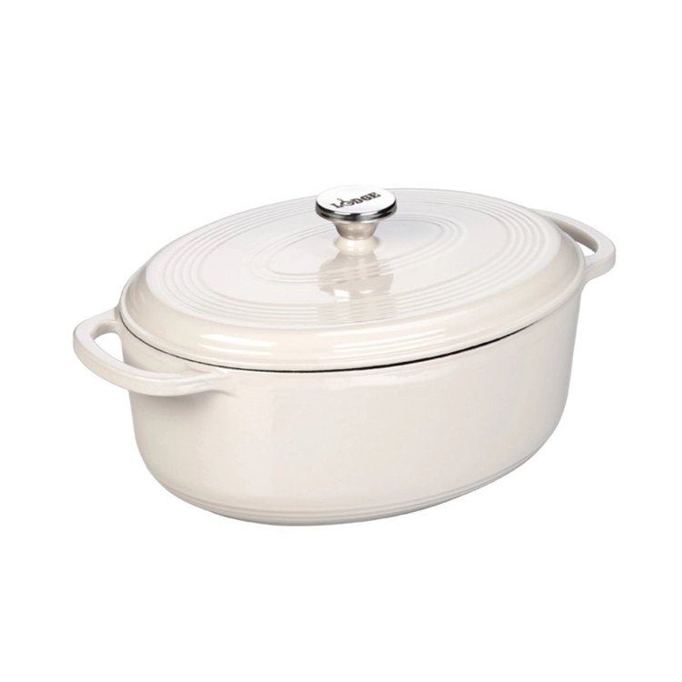 Lodge Lodge 7 quart Oval White Dutch Oven