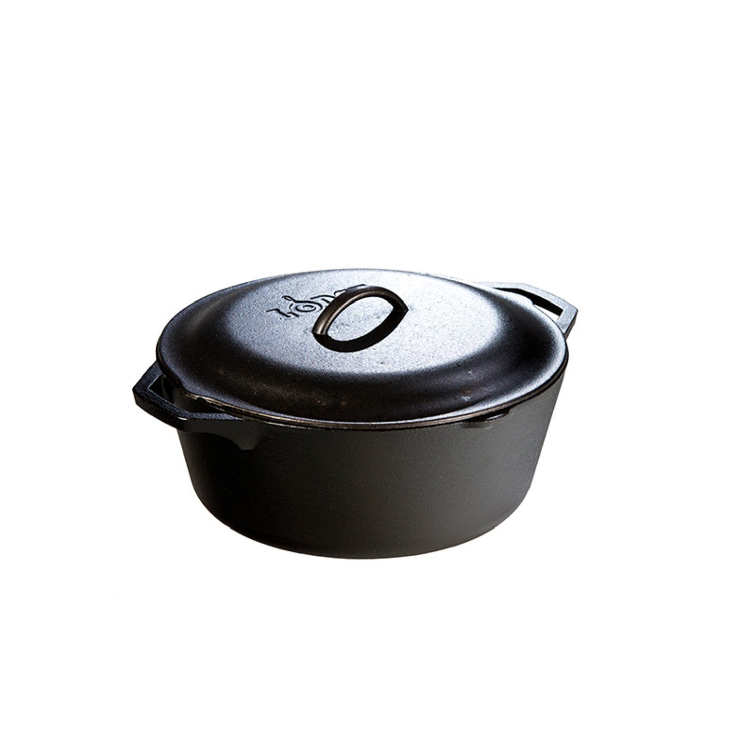 Lodge Cast Iron Dutch Oven with Dual Handles, Pre-Seasoned Cooking and  Serving Pot, 7-Quart