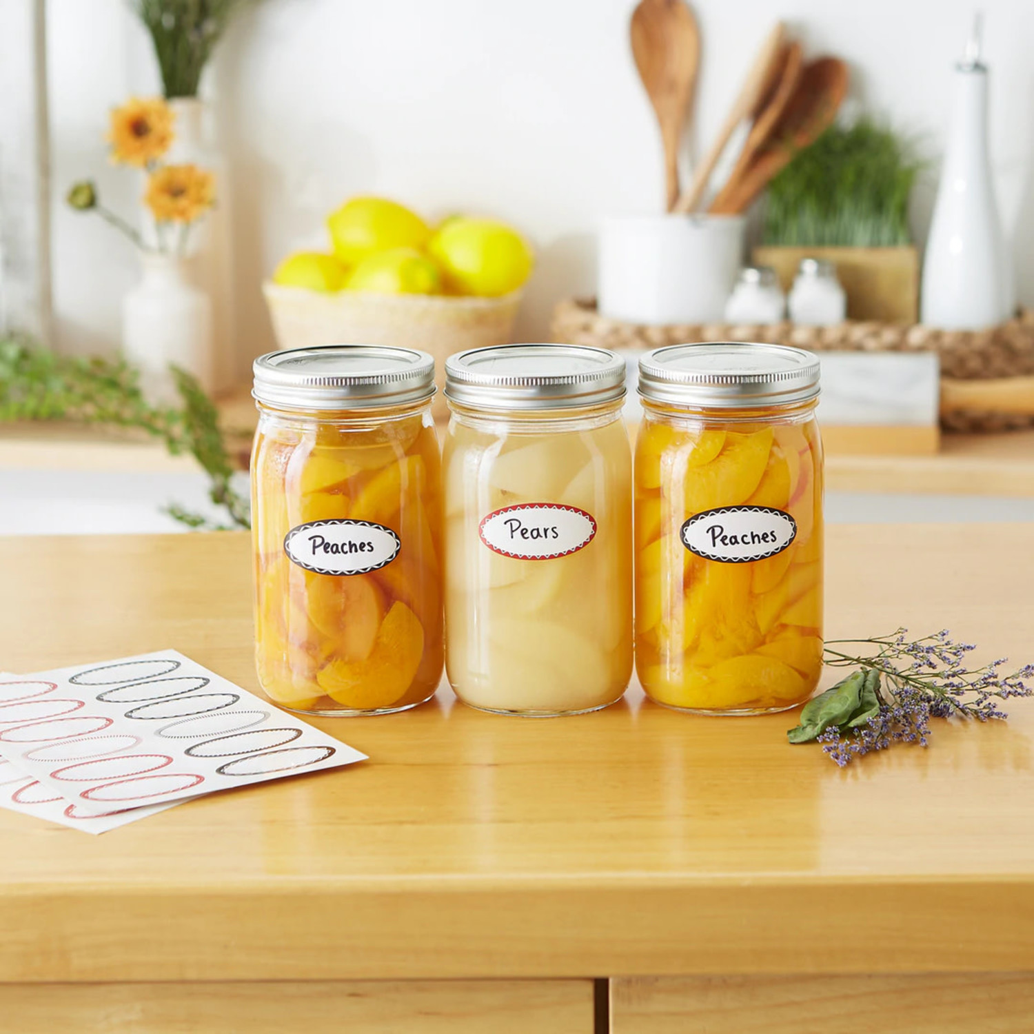 RSVP Small Oval Canning & Jelly Jar Labels - Whisk