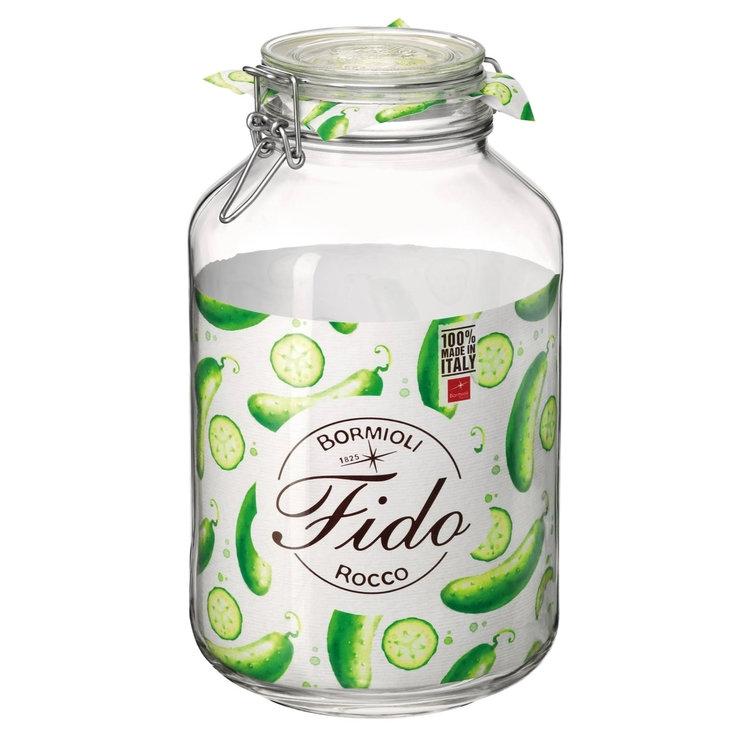 4 liter Fido Glass Storage Jar