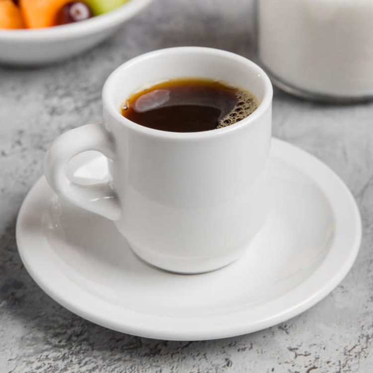 White Espresso Cup & Saucer